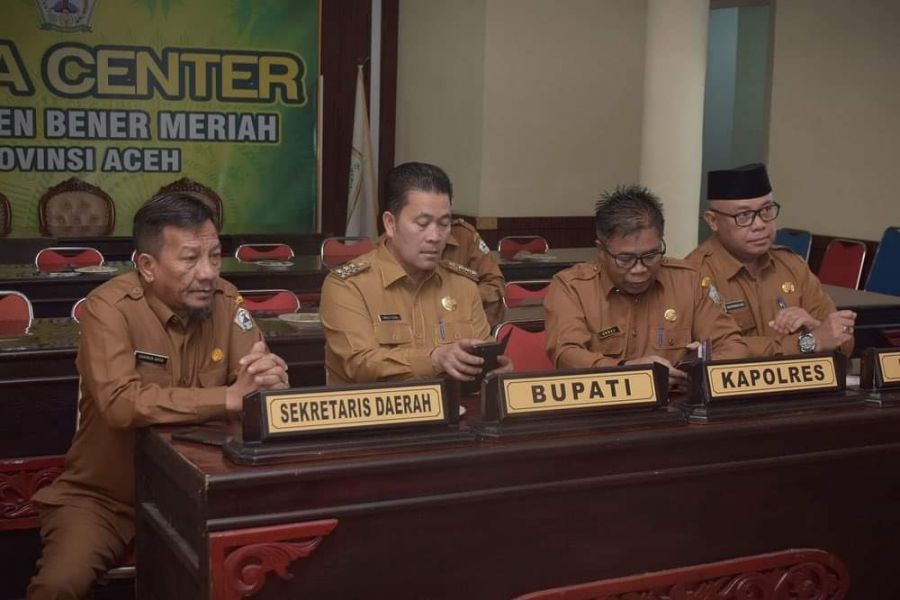 Bupati Bener Meriah Hadiri Rakor Pengendalian Inflasi Bersama Mendagri