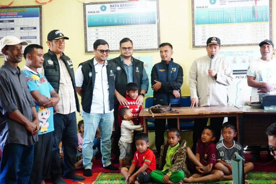 Bupati Haili Yoga Hadir Menghibur Anak Pengungsian, BPJS Ketenagakerjaan Salurkan Bantuan MCK dan Pe