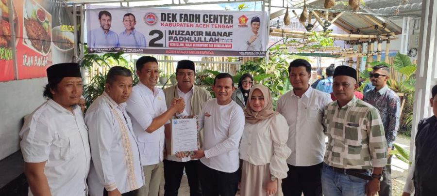 Cawagub 02 Fadhullah Kukuhkan Tim Pemenangan Dek Fahd Center Aceh Tengah