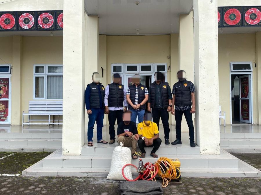 Dalam Waktu 2 Jam Polisi Berhasil Ringkus Pencuri Sekarung Kopi dan Satu Unit Mesin Kompresor