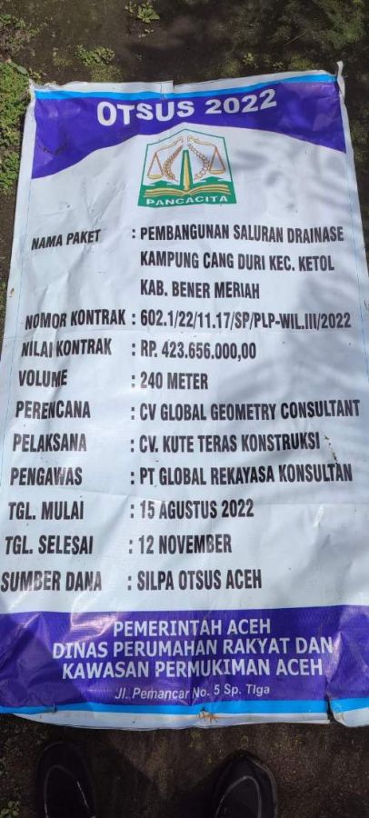 Di Duga Pembangunan Drainase Kampung Cangduri Asal Asalan Dan Melakukan Pembohongan Publik, Ada Apa?