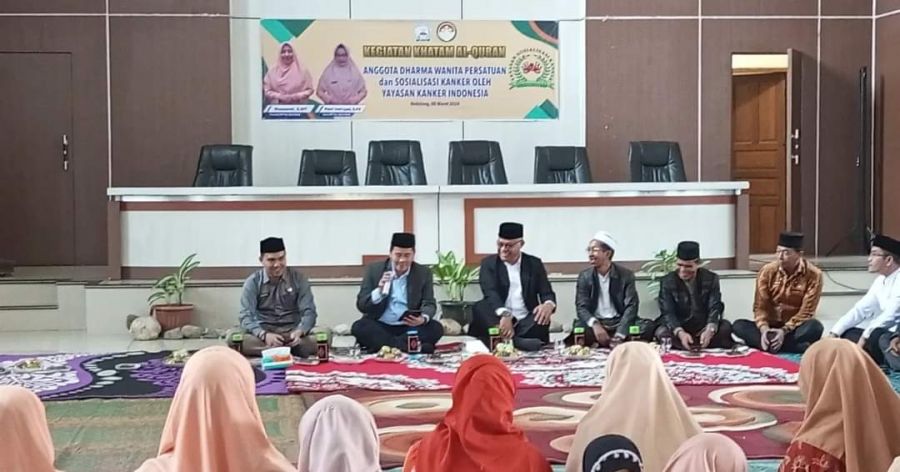 Hadiri Khatam Al-Qur'an DWP, Pj. Bupati Drs. Haili Yoga, M.Si Lantunkan Ayat Suci Al-Qur'an