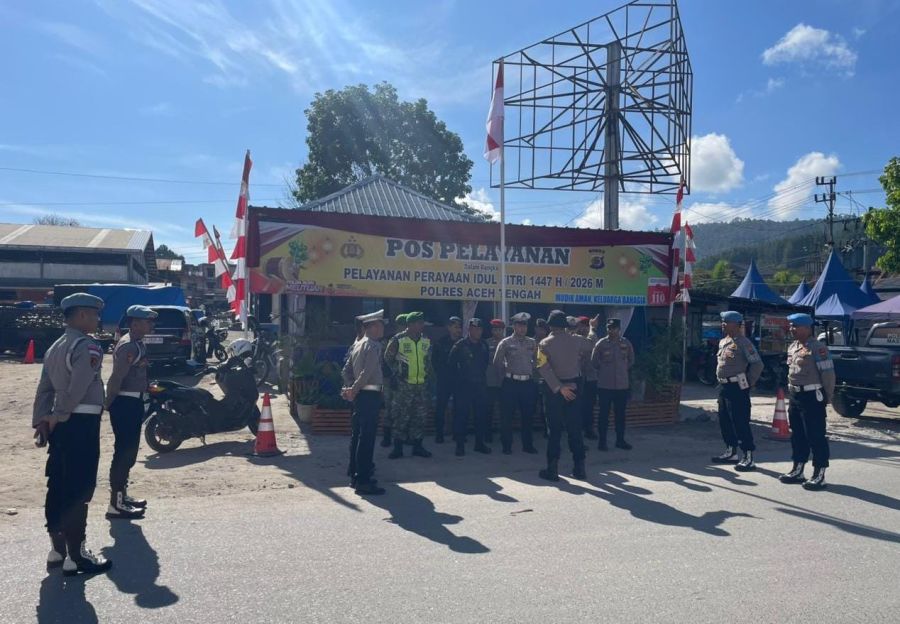 Hari Pertama Pos PAM dan Pos Yan Ops Ketupat Seulawah 2026, Polres Aceh Tengah Pastikan Kesiapan Pen