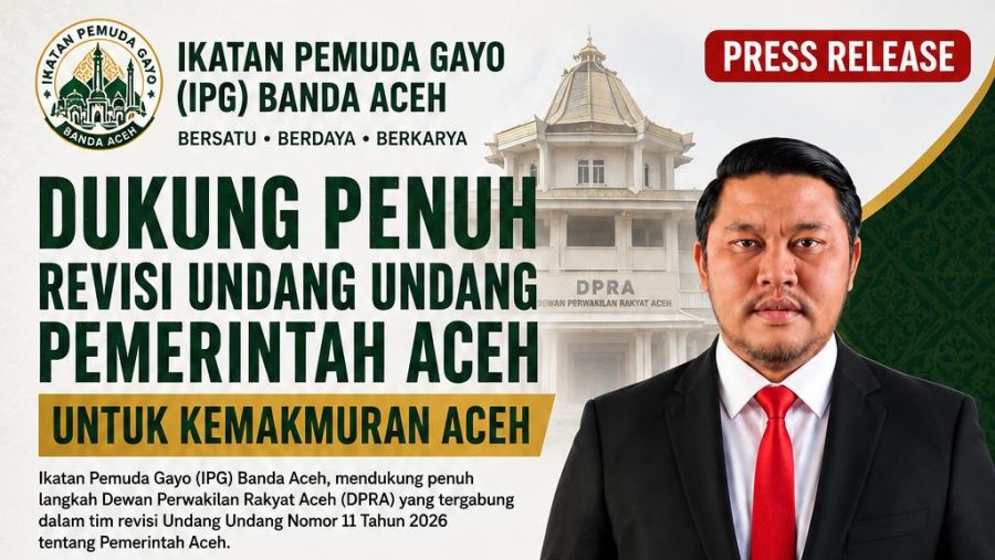 Ikatan Pemuda Gayo di Banda Aceh Dukung Penuh Revisi UUPA Pemerintah Aceh Untuk Kemakmuran Aceh