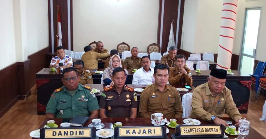 Jelang Ramadhan dan Idul Fitri Pemkab Bener Meriah Ikuti Rakor Pengendalian Inflasi Daerah Dengan Me