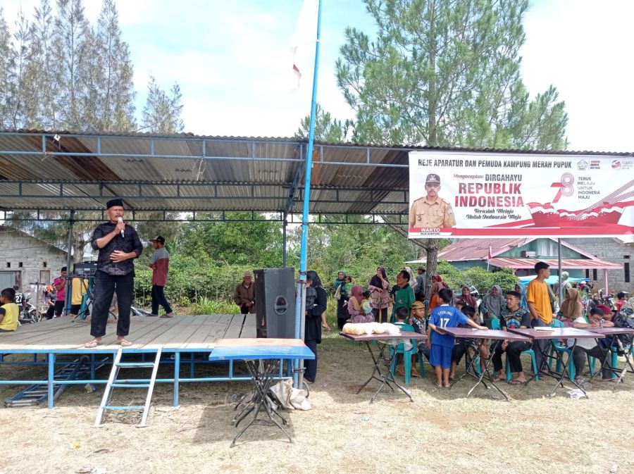 Kampung Merah Pupuk Adakan Perlombaan dan Kuda Lumping Semarakkan Kemerdekaan Indonesia Ke 78