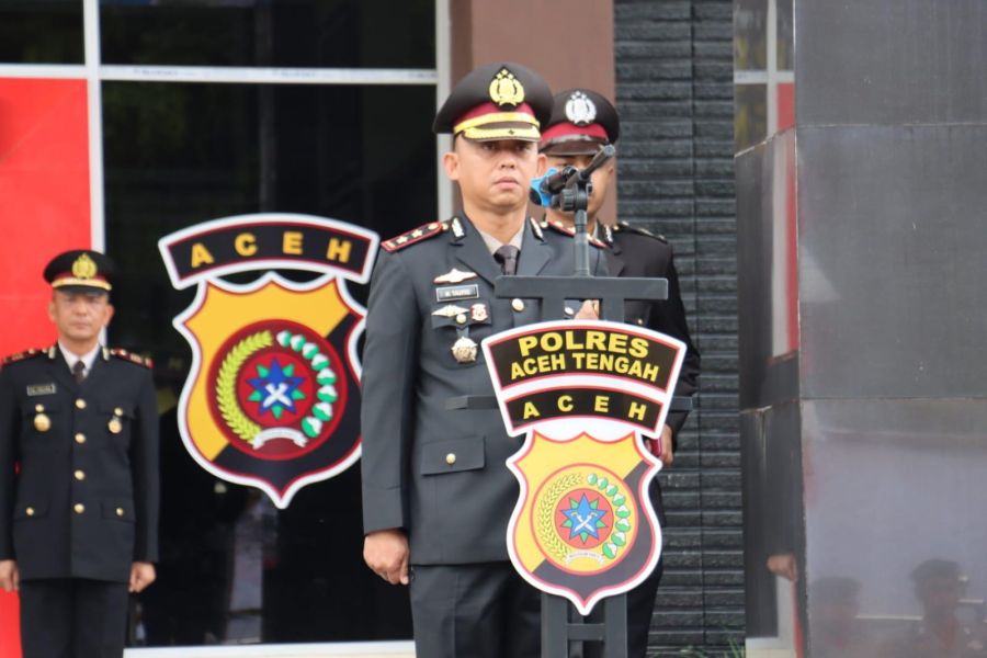 Kapolres Aceh Tengah Pimpin Upacara Hari Bhayangkara ke-80, Tegaskan Polri Hadir Mengabdi dan Bekerj