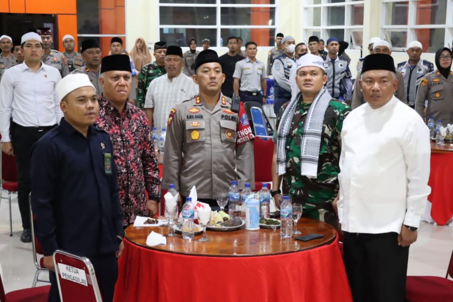Kasdim Hadiri Doa Bersama Lintas Agama Dalam Rangka Hari Bhayangkara ke-76 di Aula Sanika Aspol