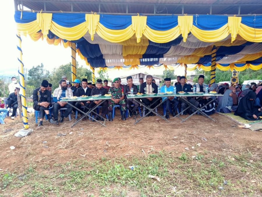 Koramil 07/Atu Lintang Hadiri Peletakan Batu Pertama