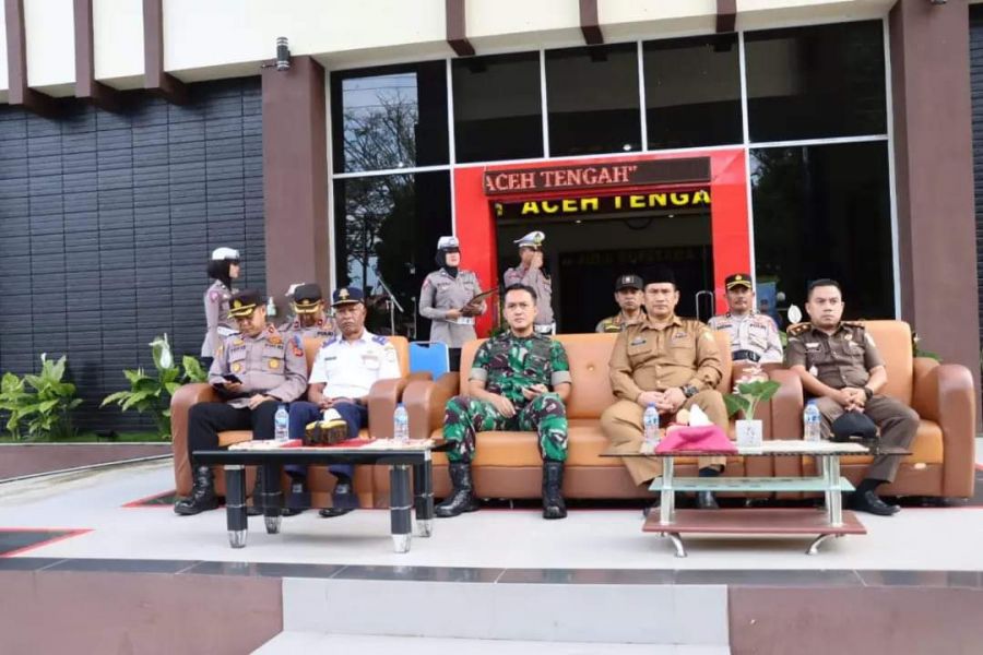 Mewakili Pj. Bupati, Asisten III Hadiri Apel Keselamatan Seulawah Polres Aceh Tengah