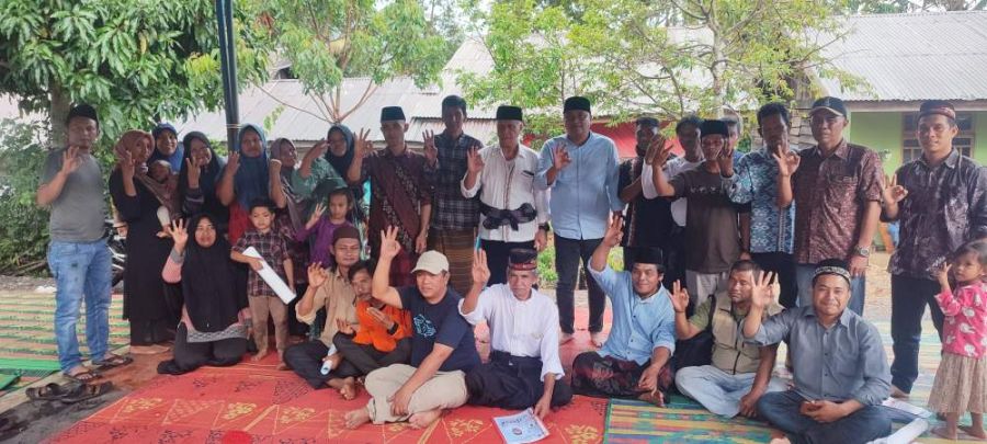 Paslon 03 Shabela Abu Bakar - Eka Saputra Silahturahmi Dengan Masyarakat Umang Isaq