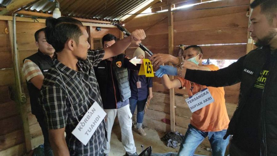 Penganiayaan Berat Sebabkan Nyawa Melayang, Polisi Gelar Rekonstruksi di Pintu Rime Gayo