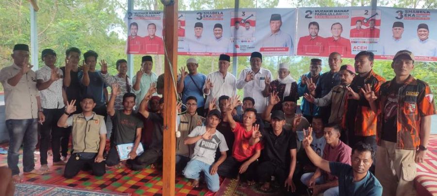 Pengukuhan 71 Tim Pemenangan Kordes Kecamatan Linge Oleh Shabela - Eka Saputra