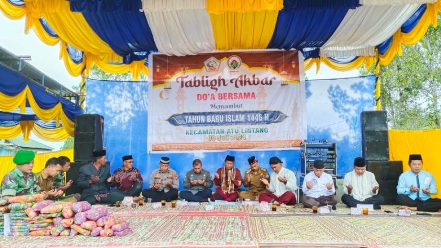 Peringati 1 Muharram, Forum Reje Kampung Atu Lintang Laksanakan Tabligh Akbar dan Doa Bersama
