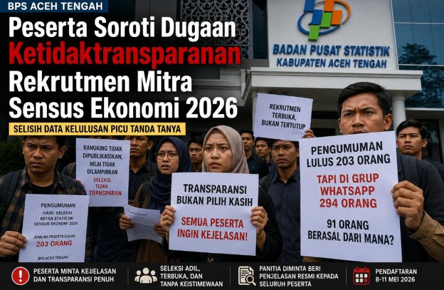 Peserta Soroti Dugaan Ketidaktransparanan Rekrutmen Mitra Sensus Ekonomi 2026