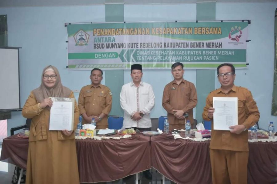 Pj Bupati Drs Haili Yoga M. Si Resmi Buka Acara Penandatanganan MoU di RSUD Muyang Kute