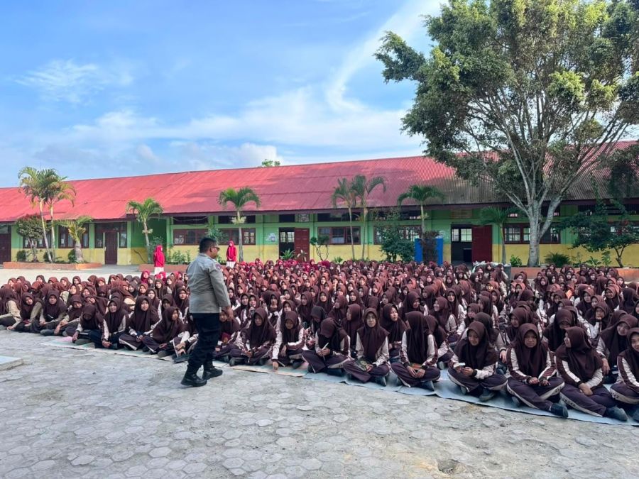 Saweu Sikula, Polres Aceh Tengah Bekali Pelajar dengan Edukasi Lalu Lintas, Anti Narkoba dan Judi On