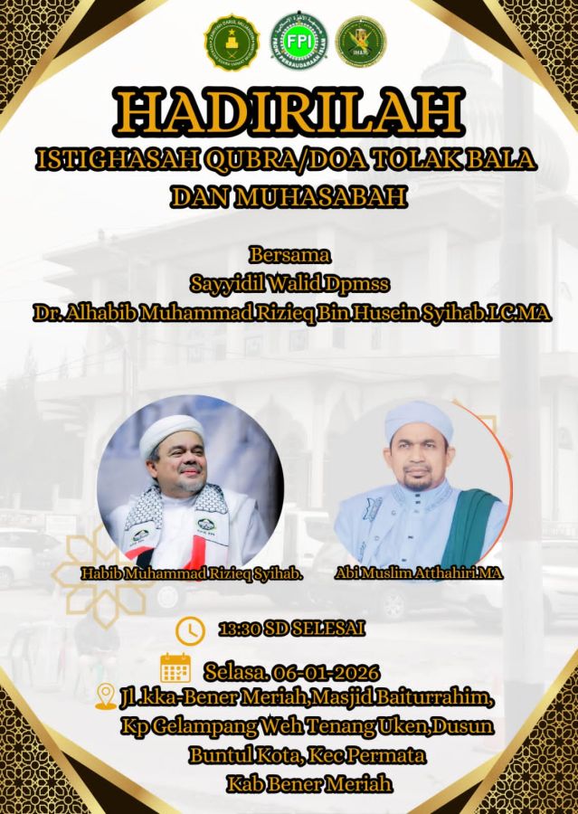 Tabligh Zikir, Doa Tolak Bala Bersama Al Habib Habib Rizieq Syihab di Buntul  Bener Meriah 