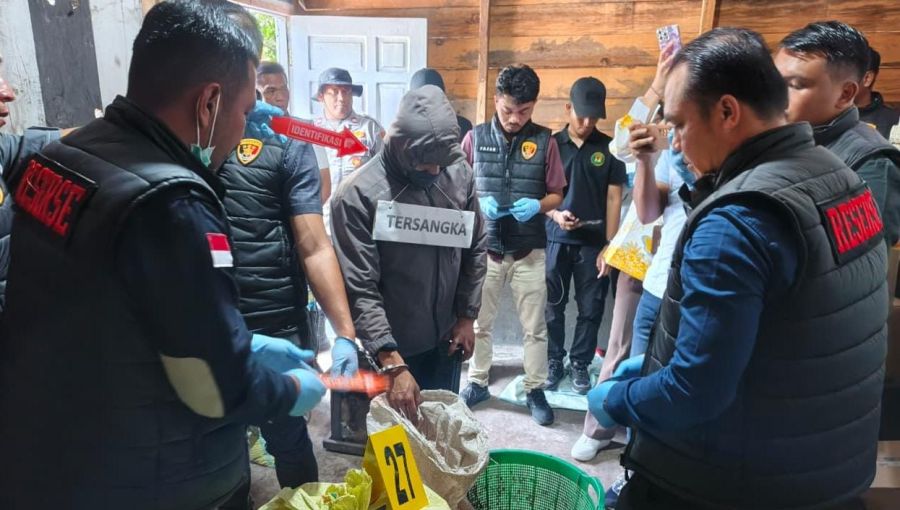 Terungkap Terang Kasus Pembunuhan Pasutri Saat Rekontruksi di Gelar Polres Bener Meriah 