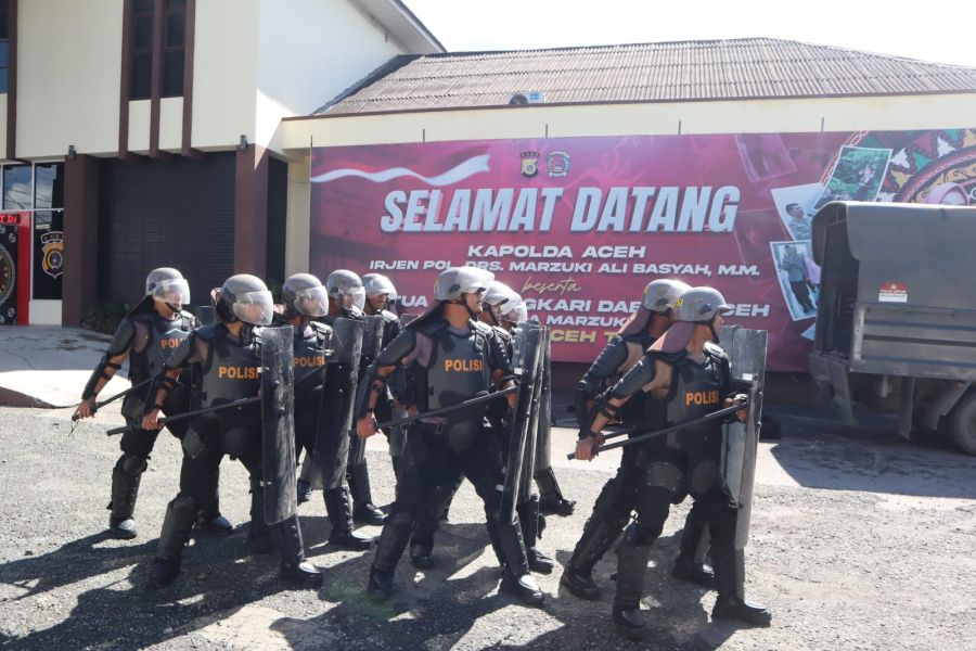 Terus Asah Kemampuan, Polres Aceh Tengah Intensifkan Latihan Pengendalian Massa 