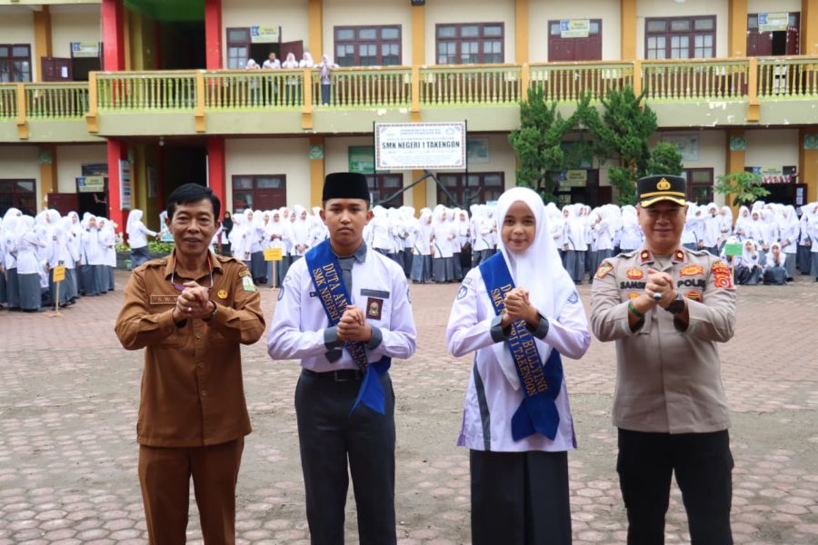 Wakapolres Aceh Tengah Tanamkan Disiplin, Etika, dan Bahaya Narkoba di Sekolah